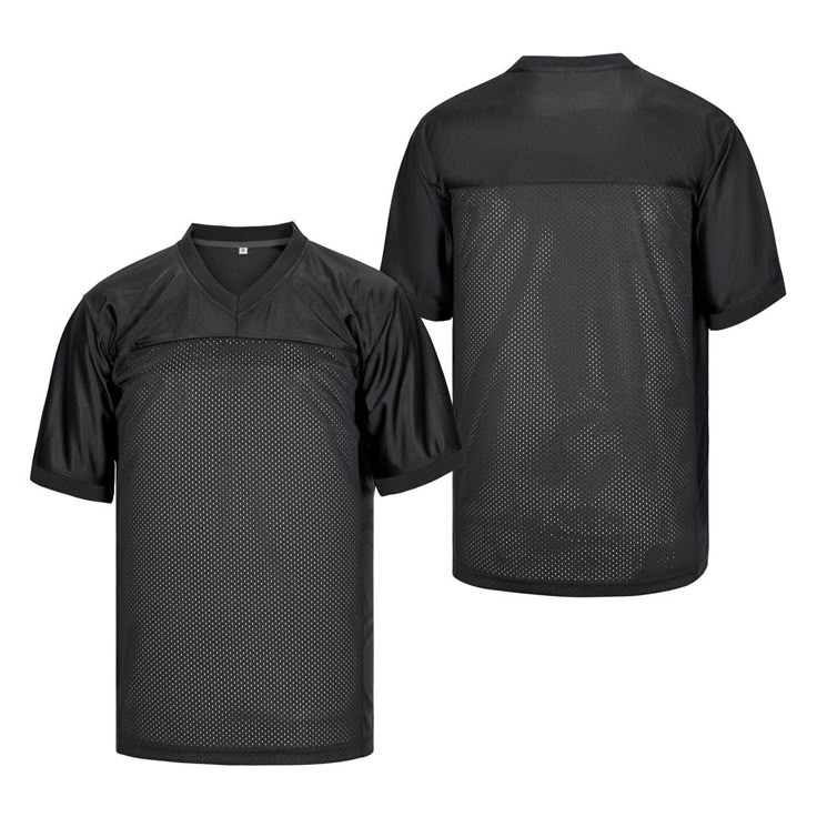 Black On Black Football Jersey