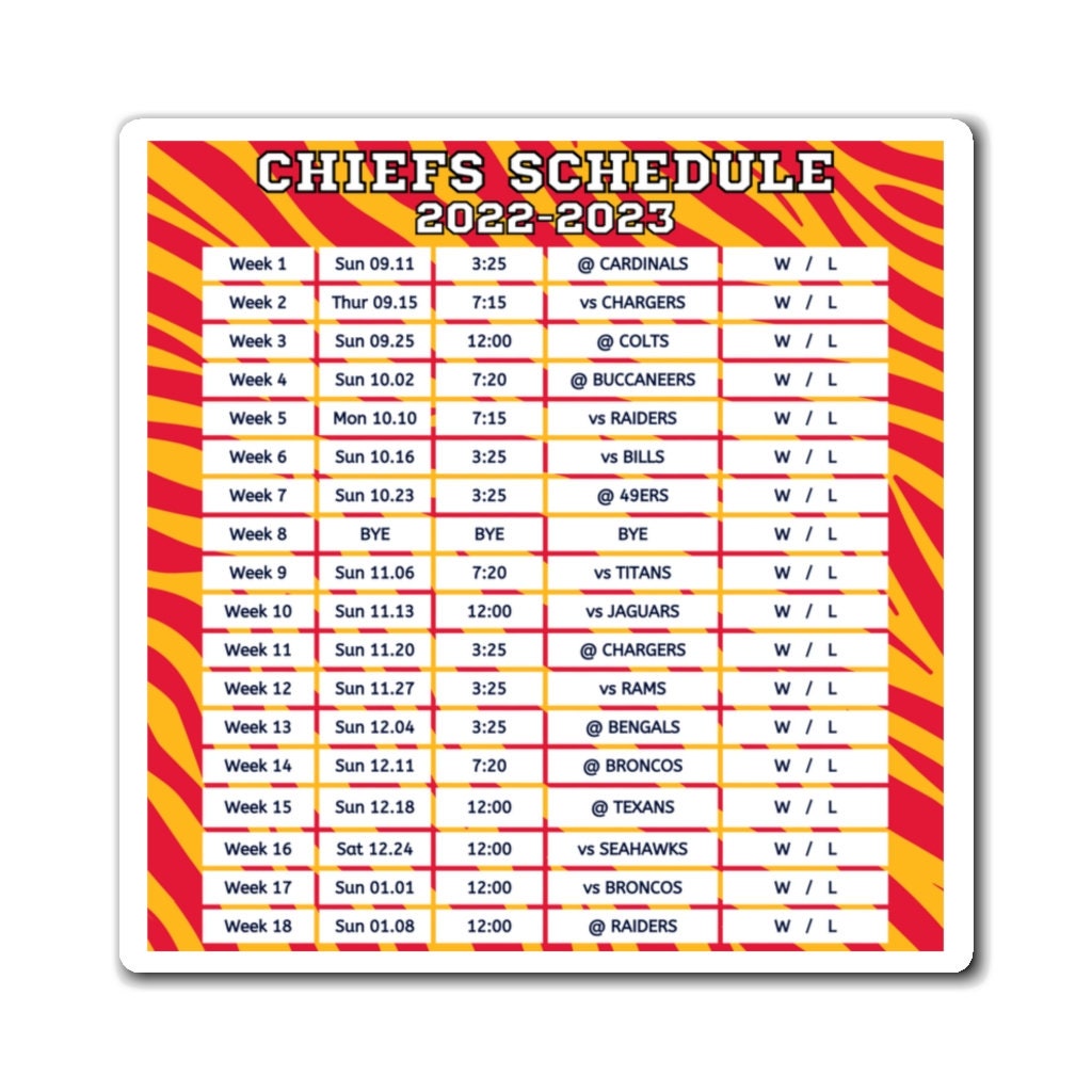 Chiefs Home Schedule 2024