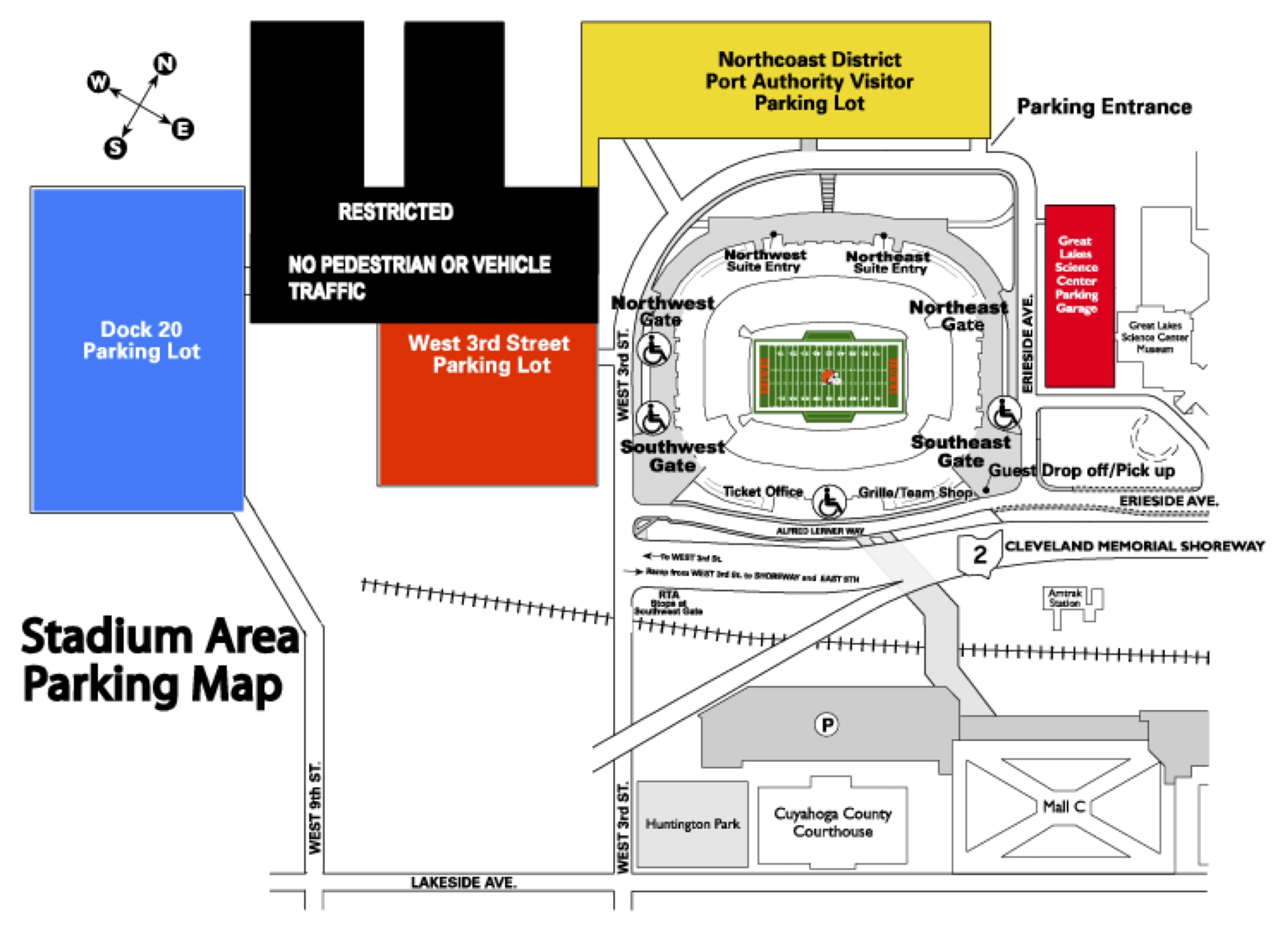 Cleveland Browns Parking Pass