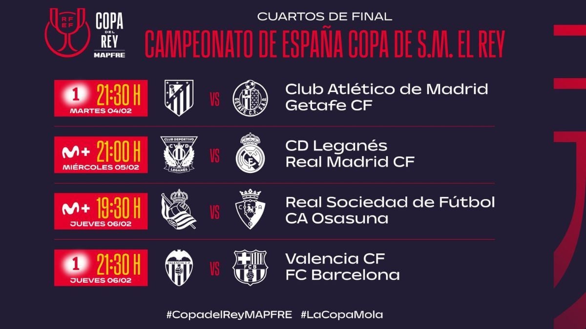 Football Matches Today October 29 Copa Del Rey Schedules And Where