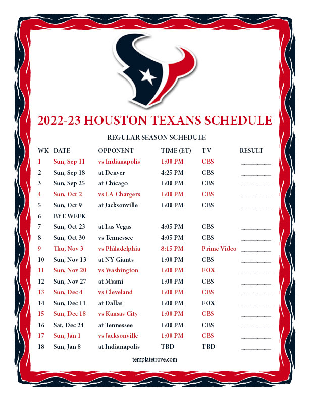 Football Preseason: Schedule And Scores