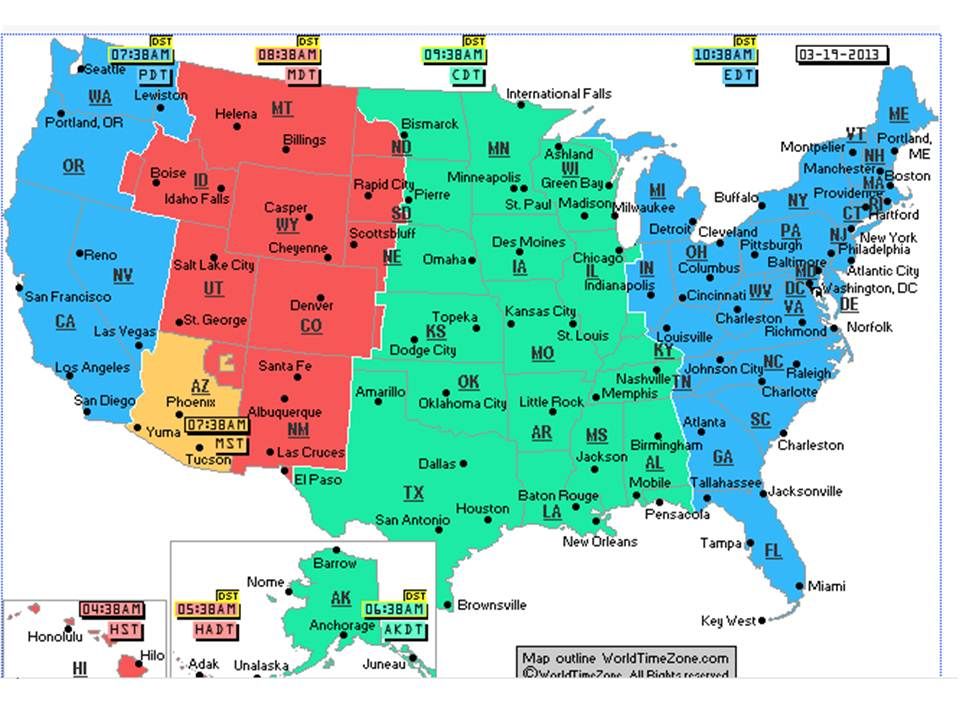 Is Florida In Central Time Zone