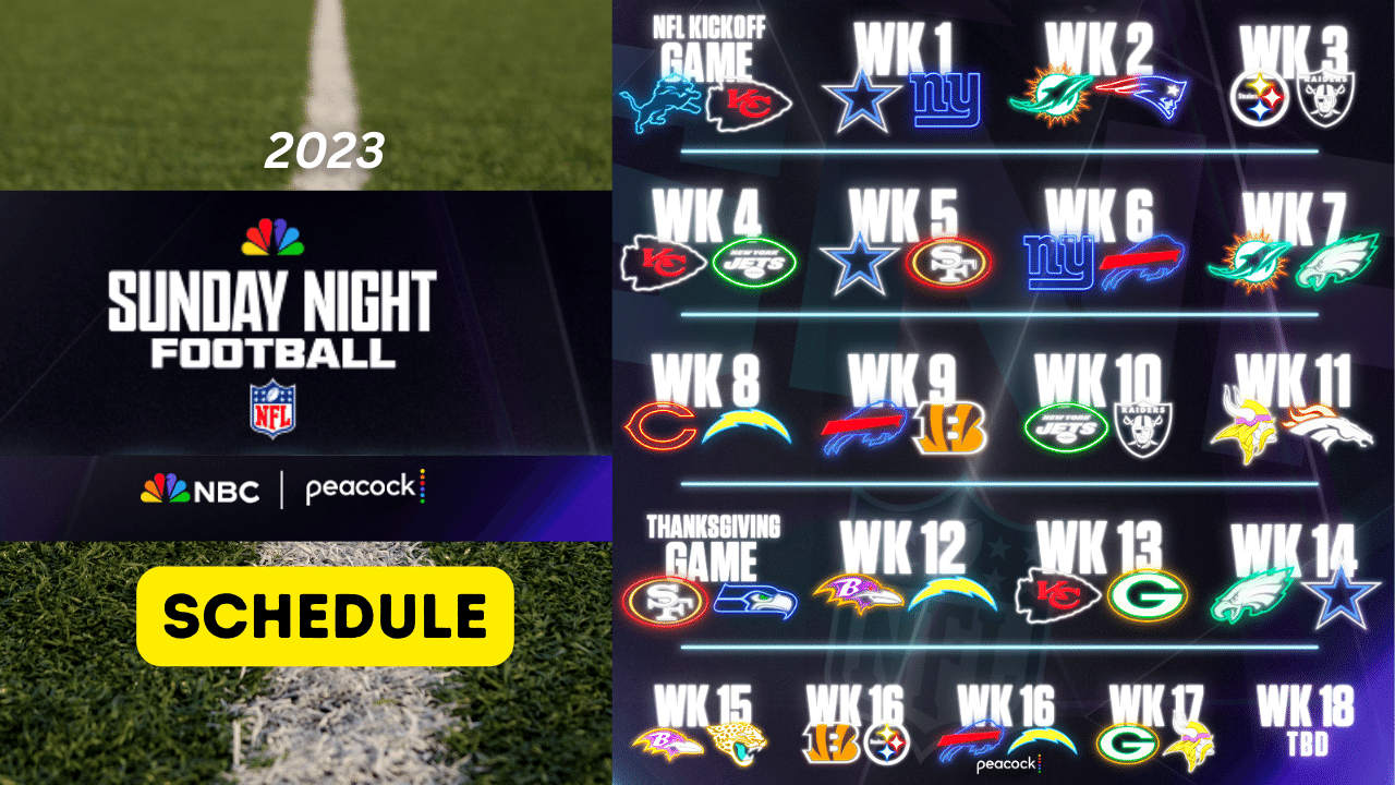 Monday Night Football: Live Tv Schedule