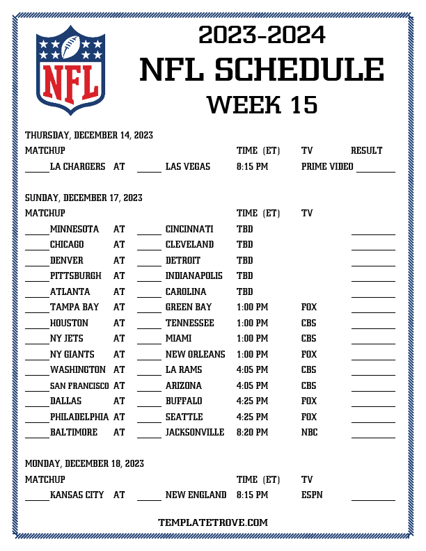 Nfl November 2024 Full Schedule Nfl November 2024 Full Schedule