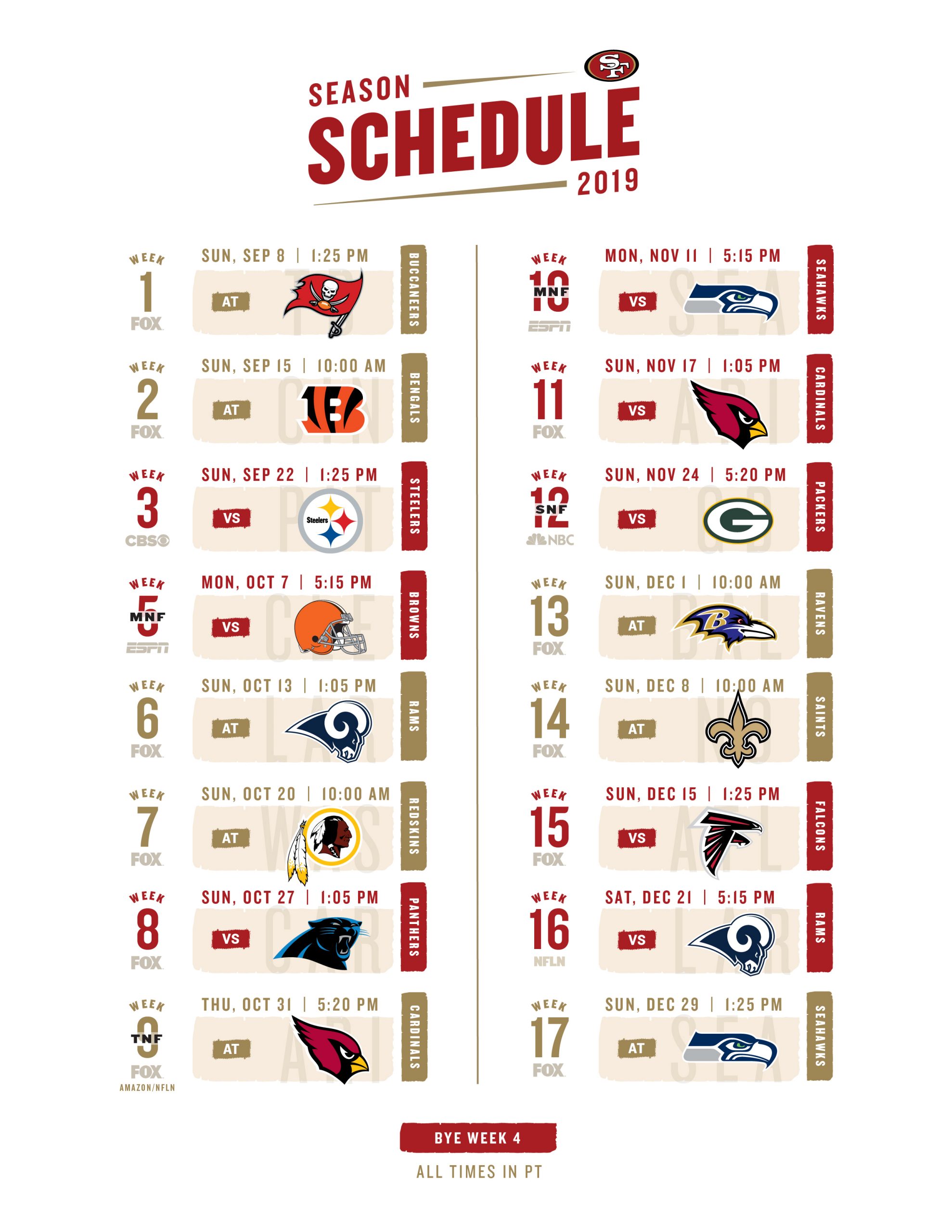 Nfl Schedule: When Games Begin This Season Nfl Schedule: When Games Begin This Season