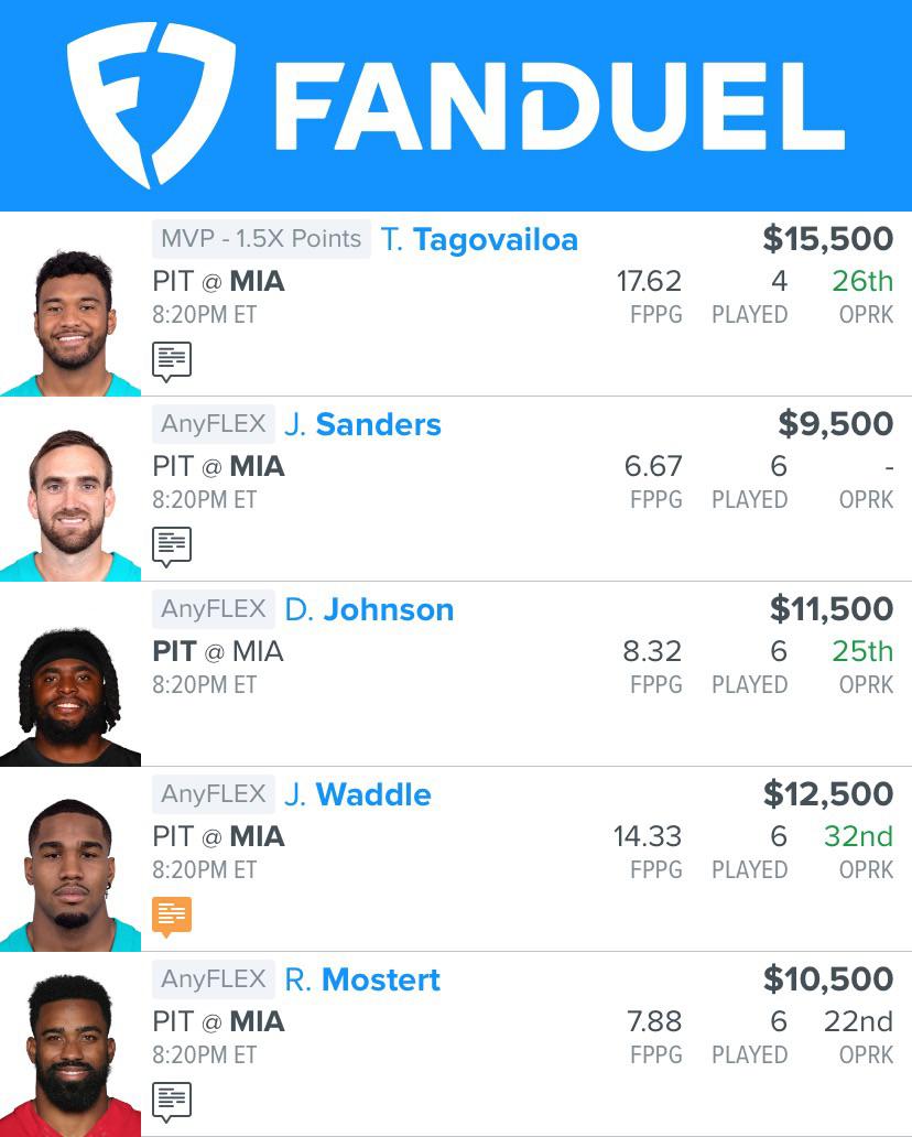Nfl Sunday Night Lineup