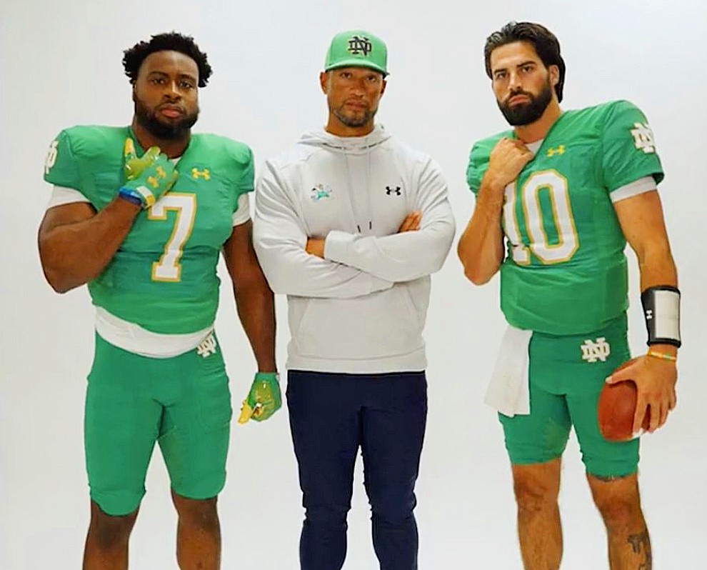 Notre Dame Football Green Jersey Notre Dame Football Green Jersey