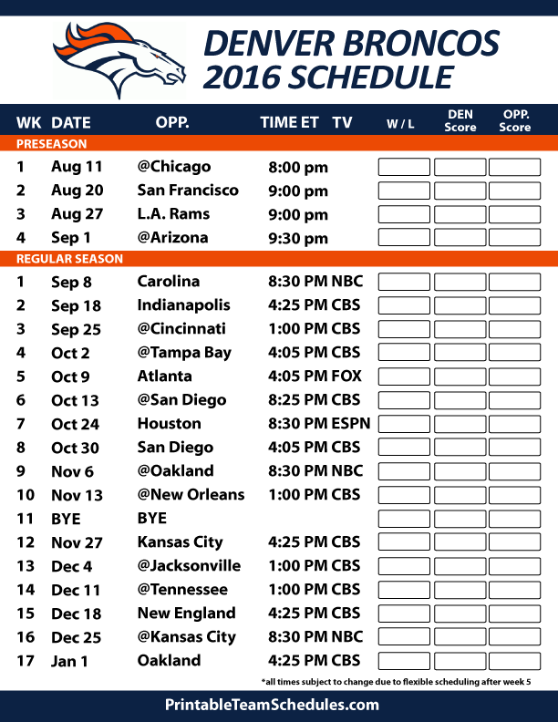 Printable 2024 Football Schedules Printable 2024 Football Schedules