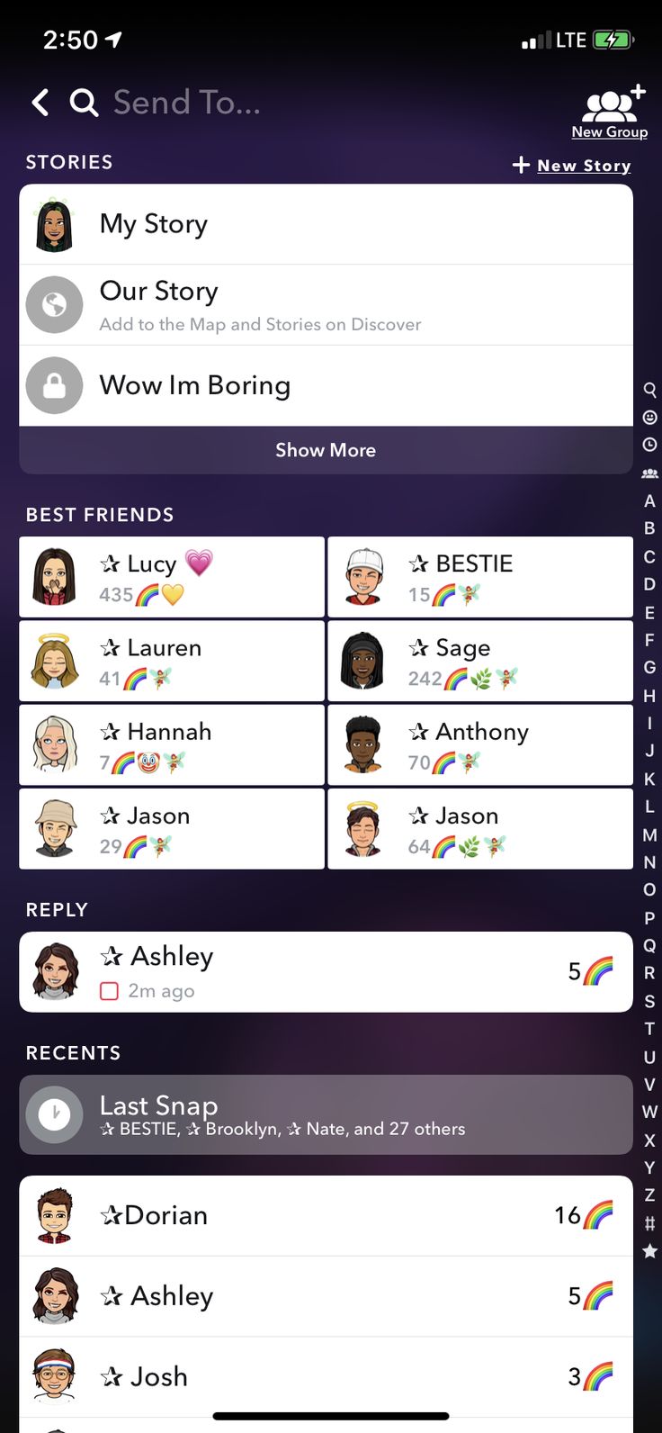 Snapchat Best Friend List