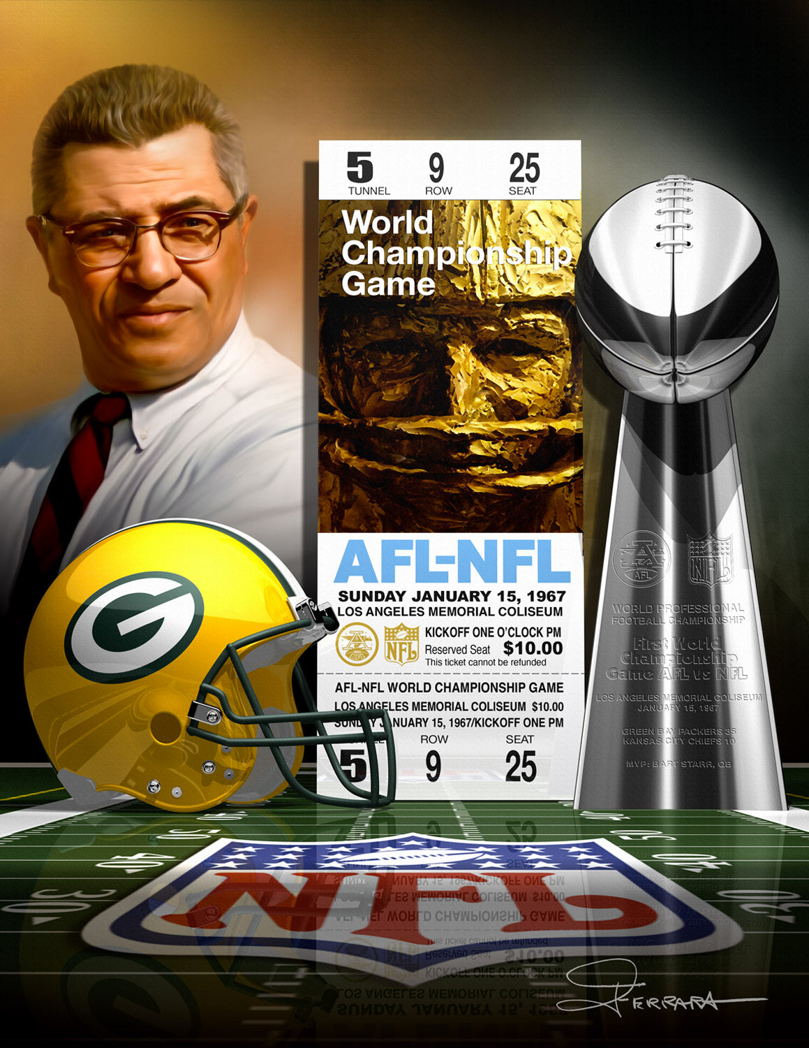 Super Bowl 1967 Logo Super Bowl 1967 Logo