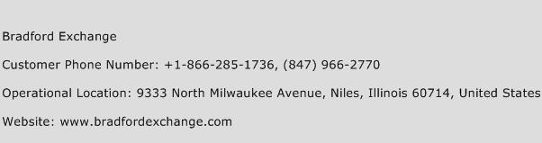 The Bradford Exchange Phone Number