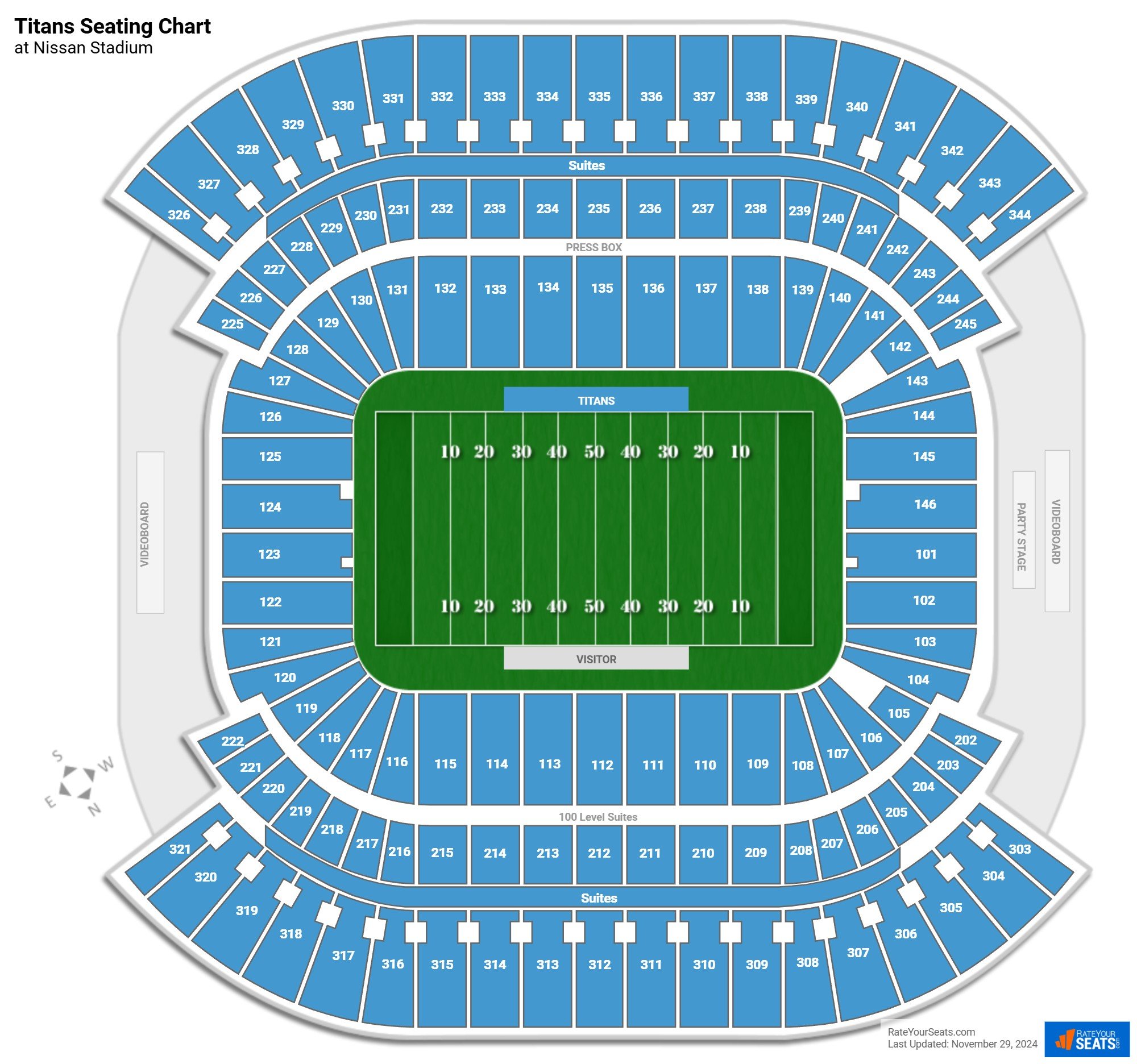 Titans' New Stadium Location Map Titans' New Stadium Location Map