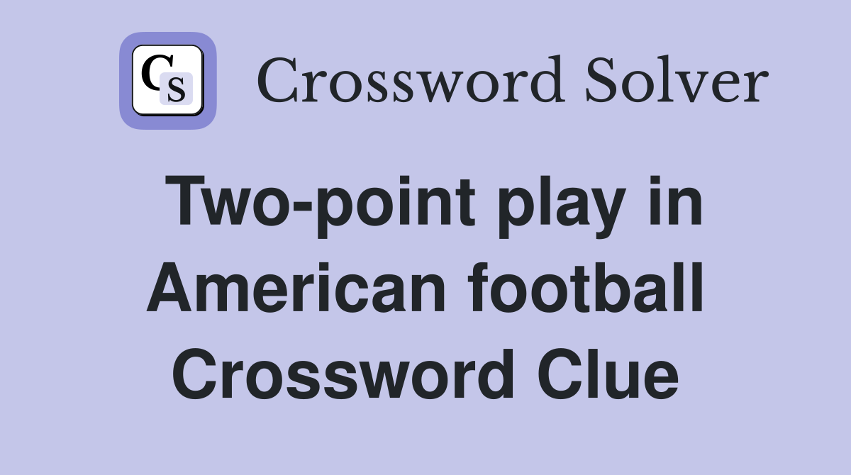 Two Point Play In American Football