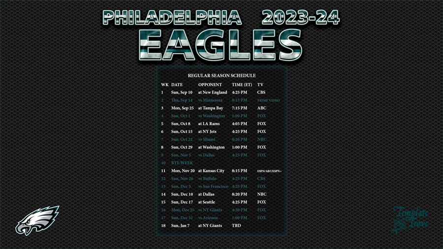 What Time Does Eagles Game Start