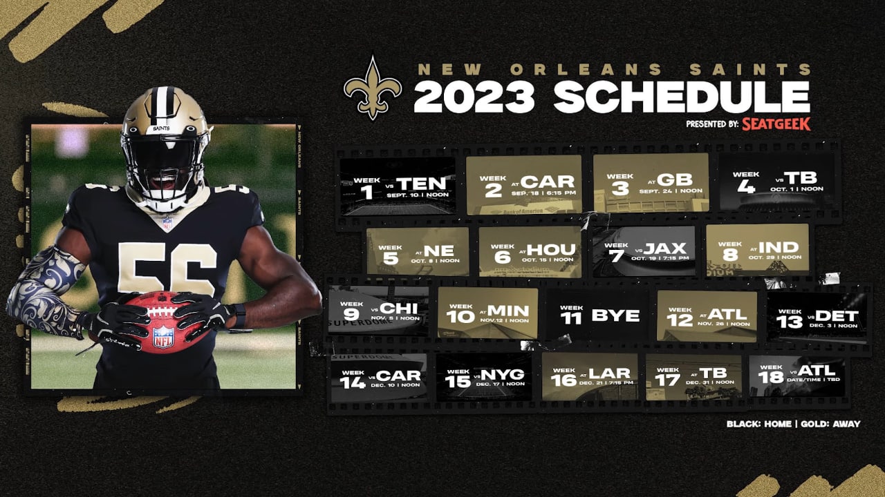 When Are Saints Games On? New Orleans Tv Listings